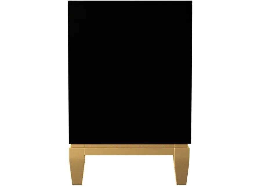 Jules Tv/Media Stand in Black by SEI Furniture