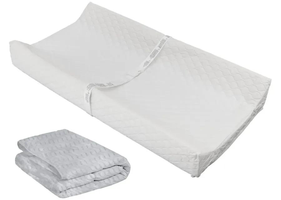 Comforpedic Contoured Changing Pad and Plush Cover by Delta Children in Grey by Delta Children