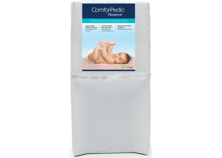 Comforpedic Contoured Changing Pad and Plush Cover by Delta Children in Grey by Delta Children