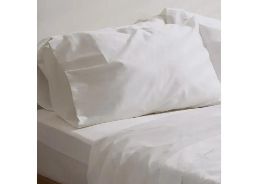 Birch Organic Cotton Sheet Set in White by Helix Sleep