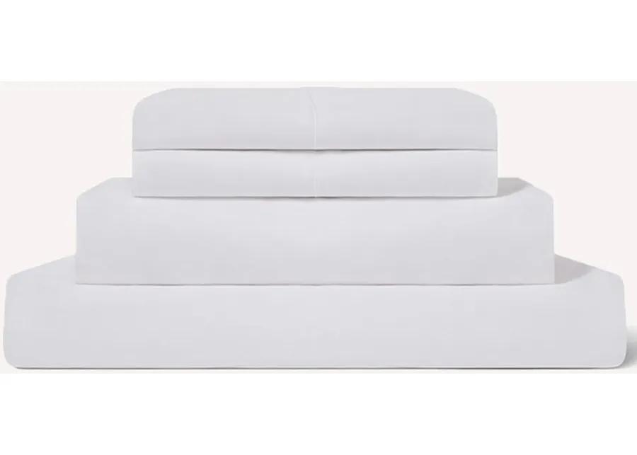 Birch Organic Cotton Sheet Set in White by Helix Sleep