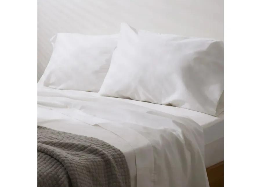 Birch Organic Cotton Sheet Set in White by Helix Sleep