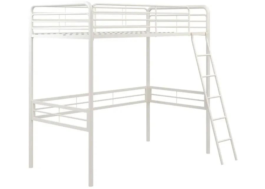 Blissfield Loft Bed in White by DOREL HOME FURNISHINGS