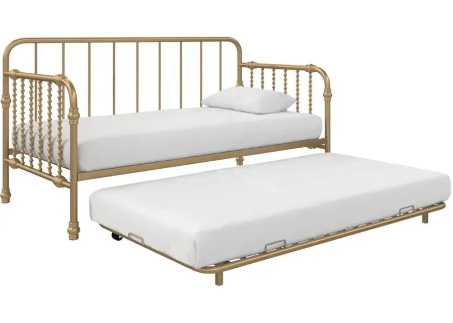 Little Seeds Monarch Hill Wren Metal Daybed with Trundle in Gold by DOREL HOME FURNISHINGS