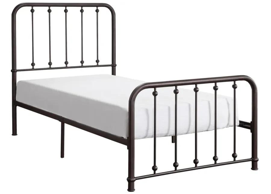 Lenci Metal Platform Bed in Dark Bronze by Homelegance