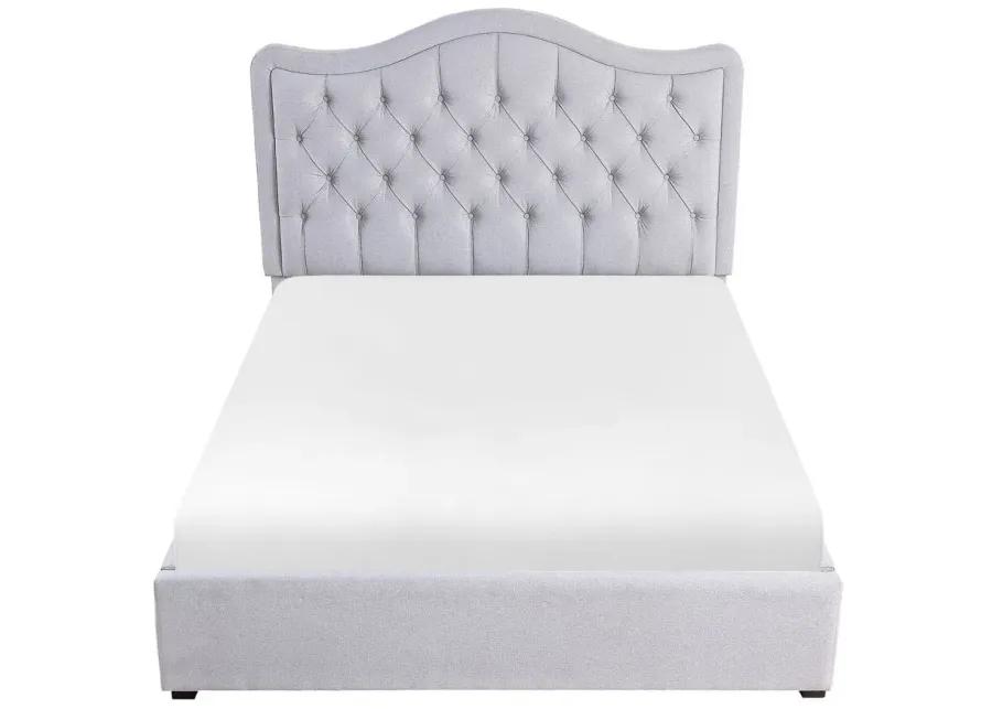 Aitana Platform Upholstered Bed in Gray by Homelegance