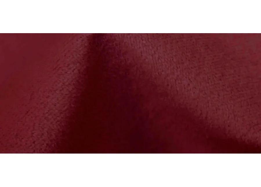 Thayer Wingback Bed in Velvet Berry by Skyline