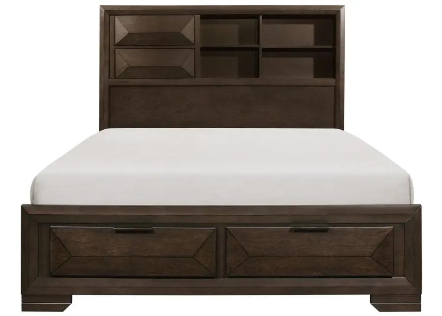 Abraham Storage Bed in Warm Espresso by Homelegance