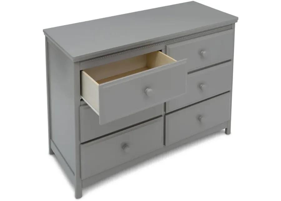 Emerson 6-Drawer Dresser by Delta Children in Gray by Delta Children