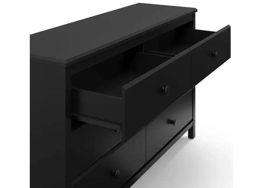 Alpine 6-Drawer Dresser in Black by Bellanest