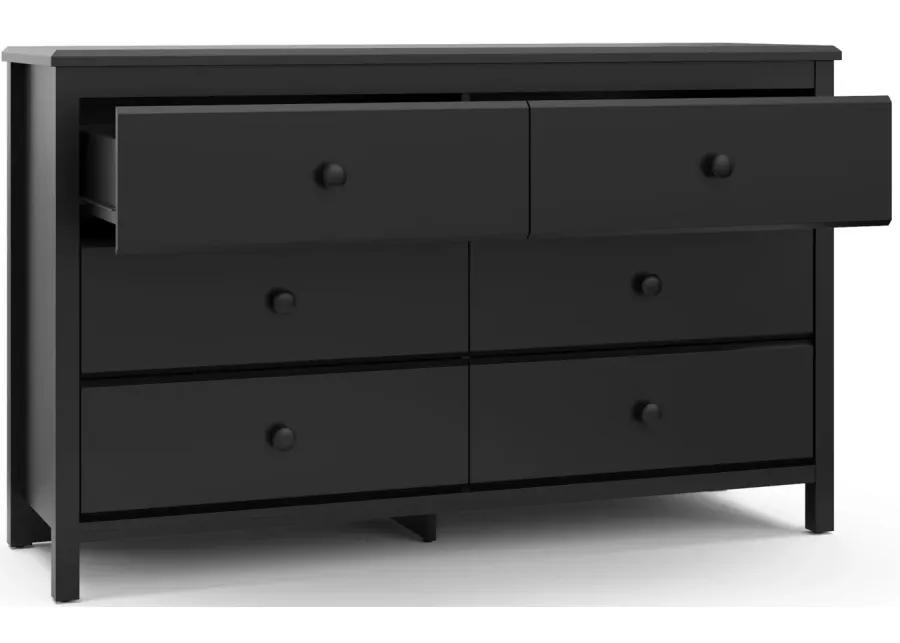 Alpine 6-Drawer Dresser in Black by Bellanest