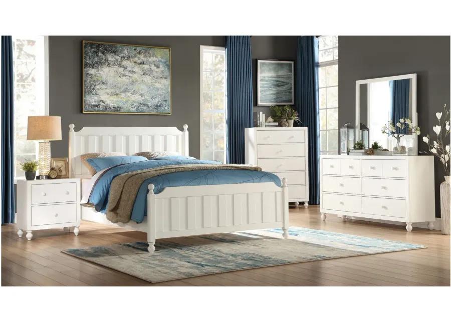 Ruote Bedroom Dresser in White by Homelegance