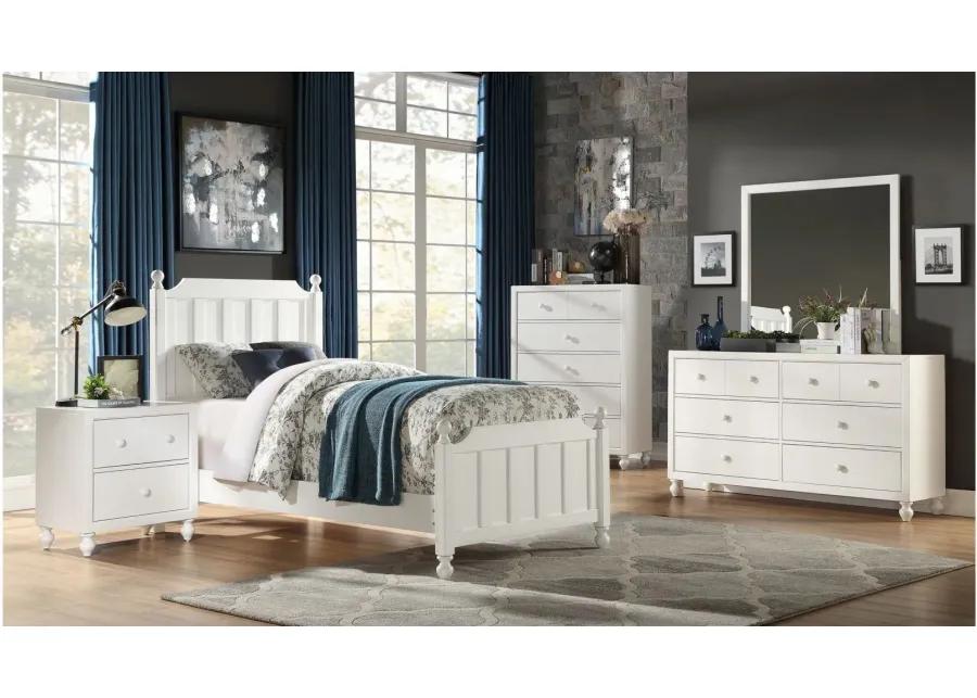 Ruote Bedroom Dresser in White by Homelegance