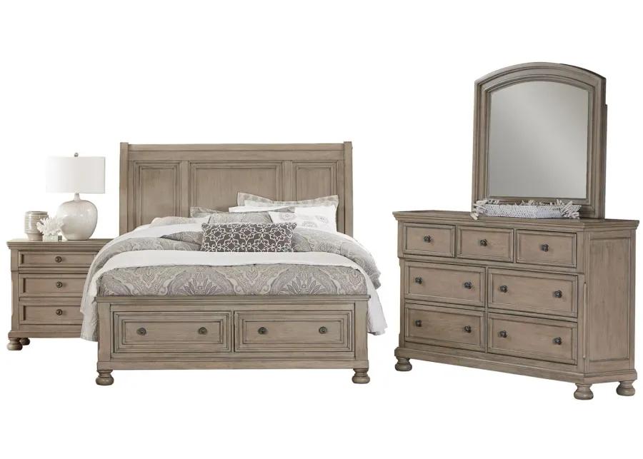 Donegan Dresser in Wire-Brushed Gray by Homelegance