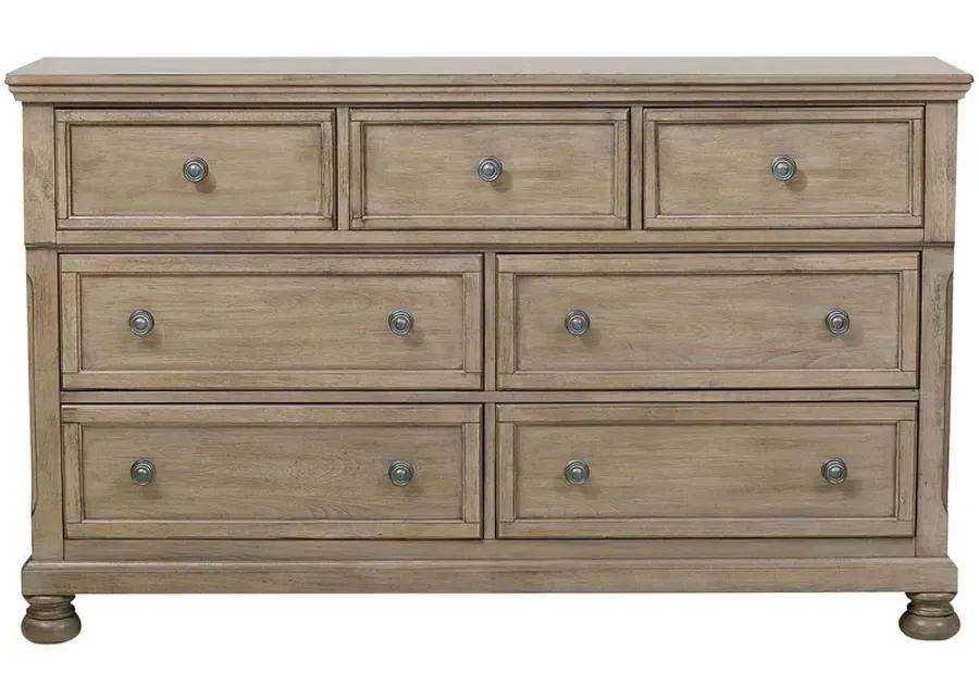 Donegan Dresser in Wire-Brushed Gray by Homelegance