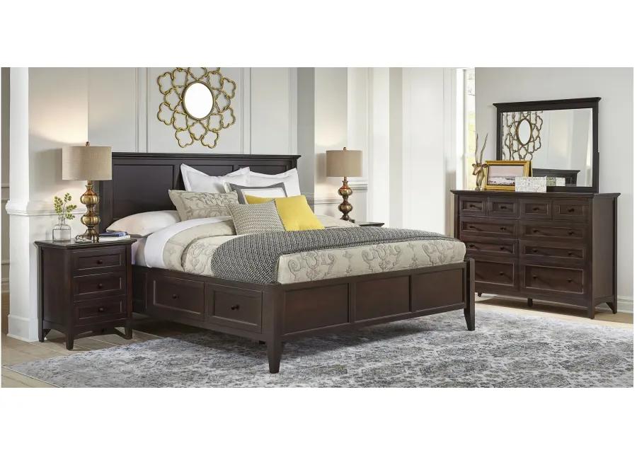 Westlake Bedroom Dresser in Dark Mahogany by A-America