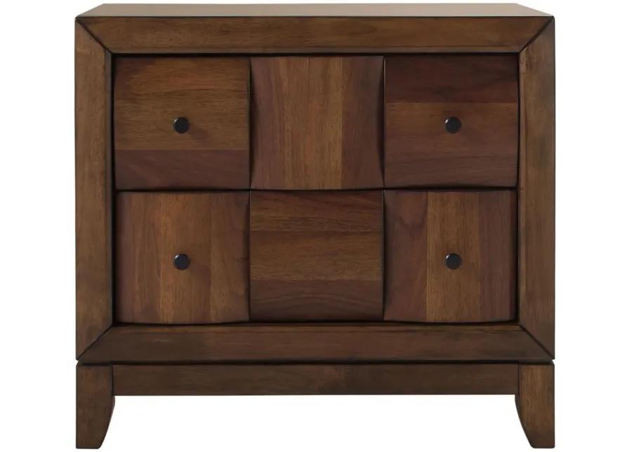 Jovie Nightstand in Light Walnut by Bellanest