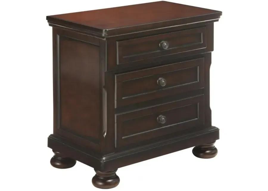 Donegan Nightstand W/ Hidden Drawer in Brown Cherry by Homelegance