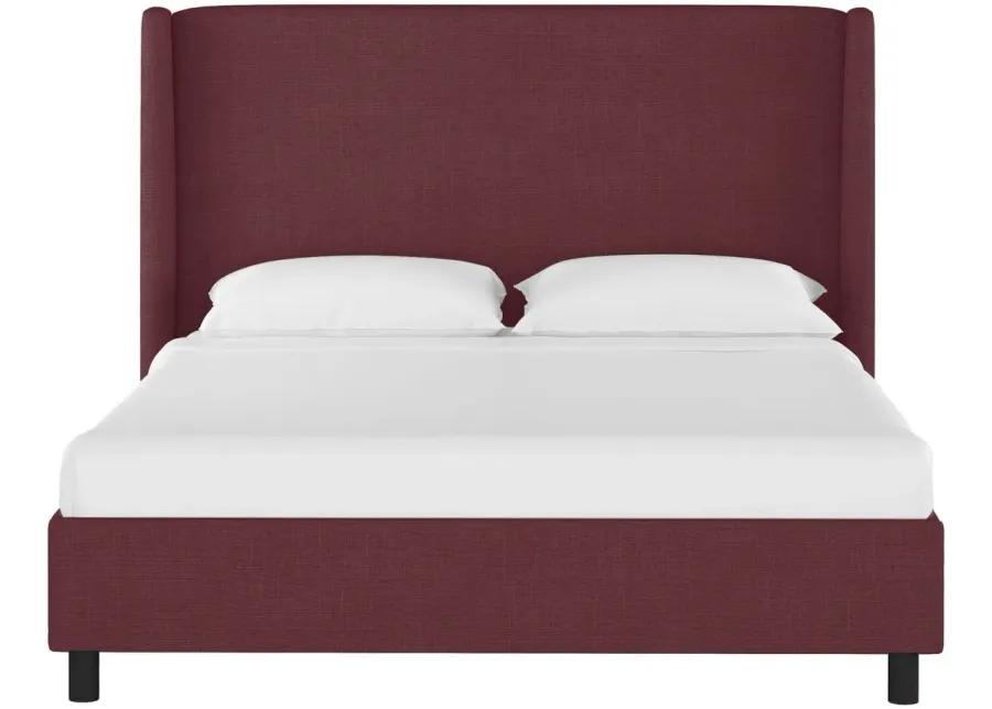 Ellison Platform Bed in Zuma Oxblood by Skyline