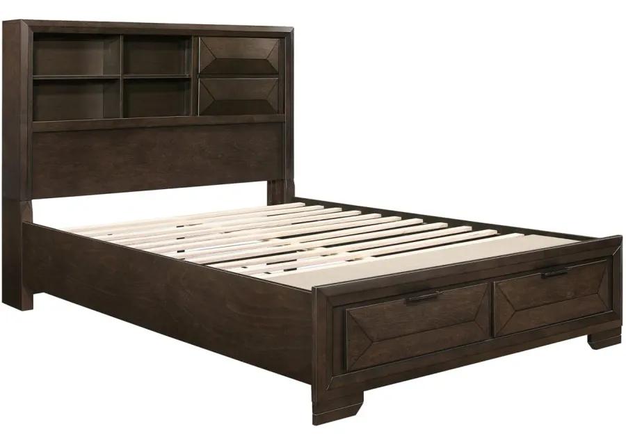 Abraham Storage Bed in Warm Espresso by Homelegance