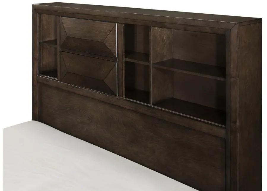 Abraham Storage Bed in Warm Espresso by Homelegance