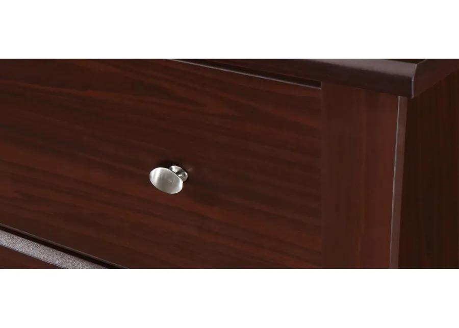 Crest 3 Drawer Chest in Brown by Bellanest