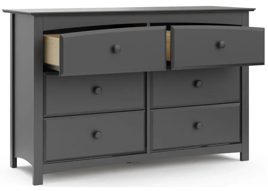 Kenton 6-Drawer Dresser in Gray by Bellanest