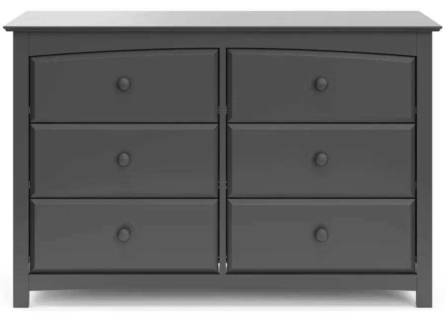 Kenton 6-Drawer Dresser in Gray by Bellanest