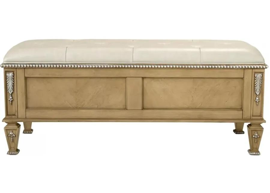 Wilshire Storage Bench in Bisque by Davis Intl.