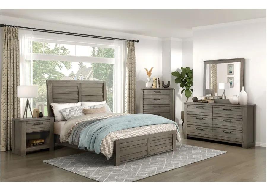 Mackinac Panel Bed in Gray by Homelegance