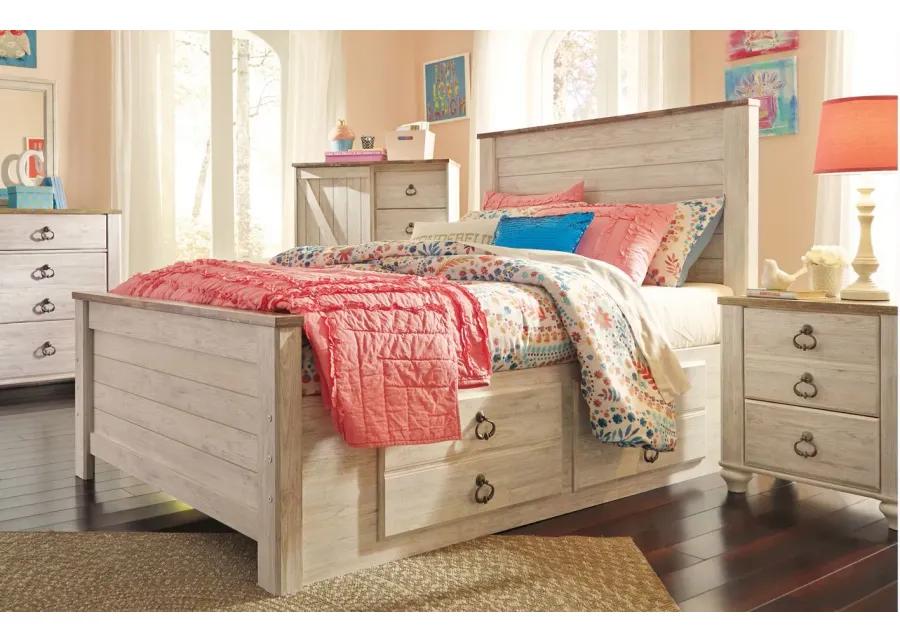 Collingwood Storage Bed in Whitewash by Ashley Furniture