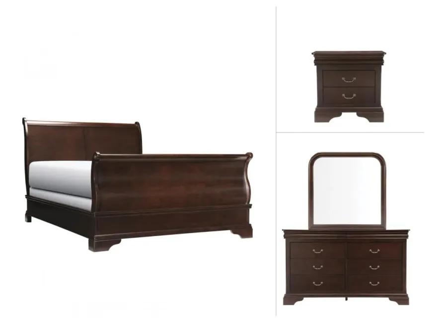 Charleston 4-pc. Bedroom Set in Cherry by Bellanest