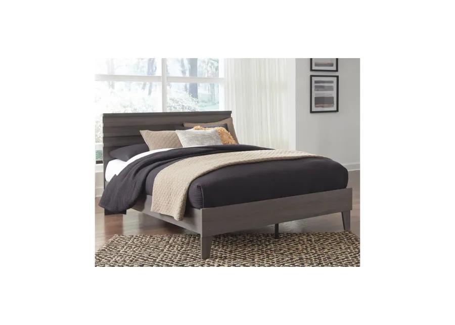 Brymont Panel Platform Bed in Dark Gray by Ashley Express