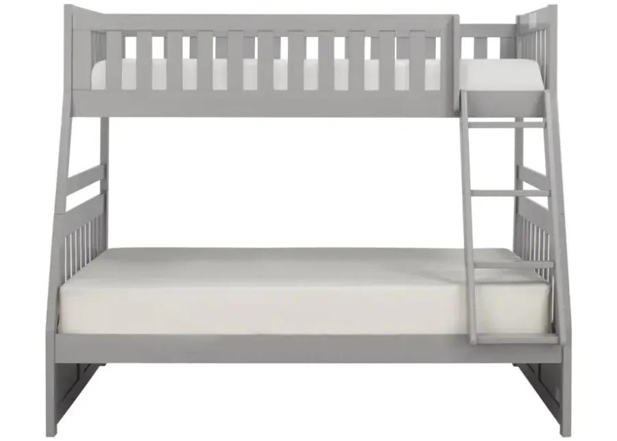 Belisar Twin-Over-Full Bunk Bed in Grey by Bellanest