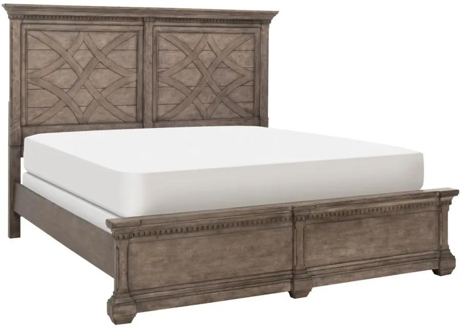 Clifton 4-pc. Bedroom Set in Antiqued Gray by Samuel Lawrence