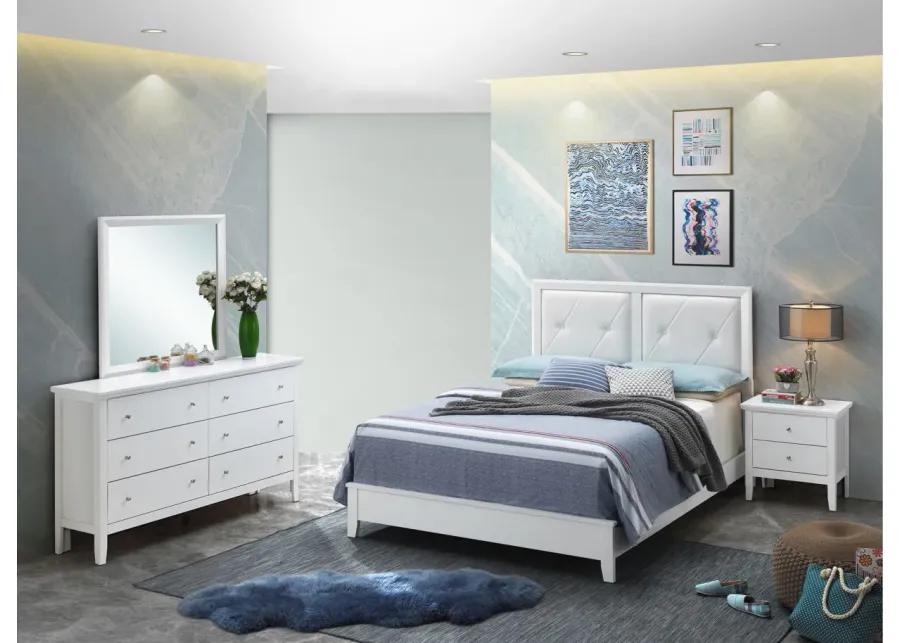 Primo 4-pc. Bedroom Set in White by Glory Furniture