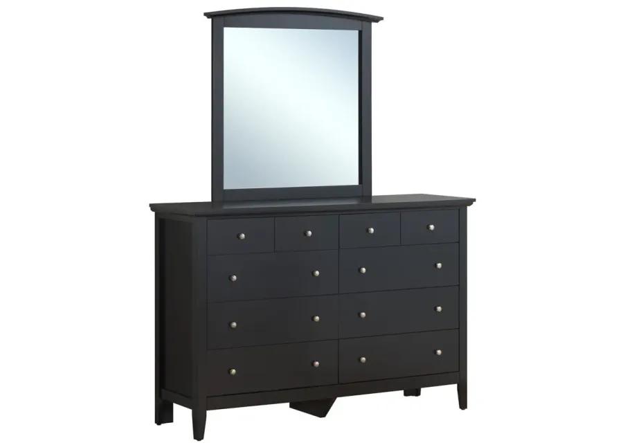 Hammond 4-pc. Panel Bedroom Set in Black by Glory Furniture