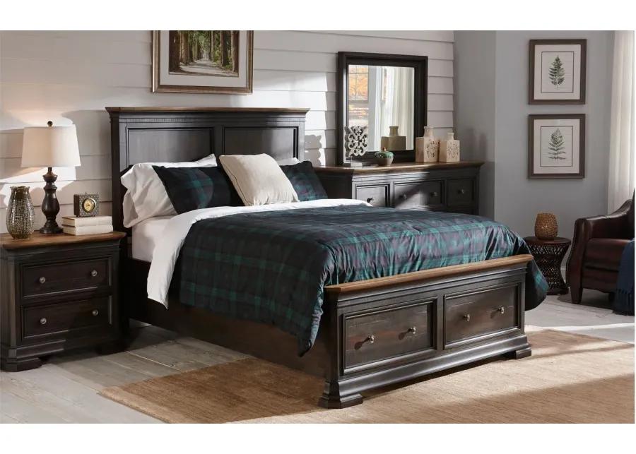 Kingshill Platform Storage Bed in Ebony Gray by Napa Furniture Design