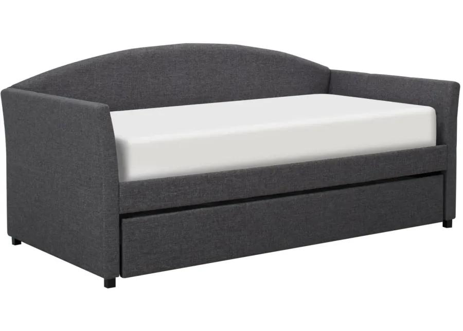 Ferrier Daybed with Trundle in Gunmetal by Hillsdale Furniture