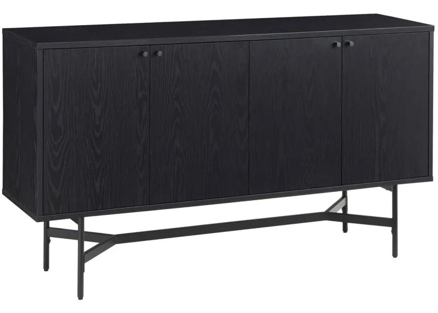 Richmond Buffet Table in Black Grain by Hudson & Canal