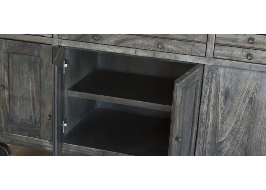 Moro Kitchen Island in Gray by International Furniture Direct