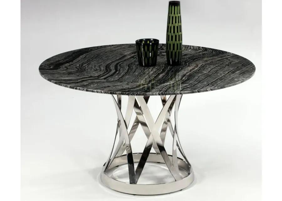 Janet Dining Table in Gray by Chintaly Imports