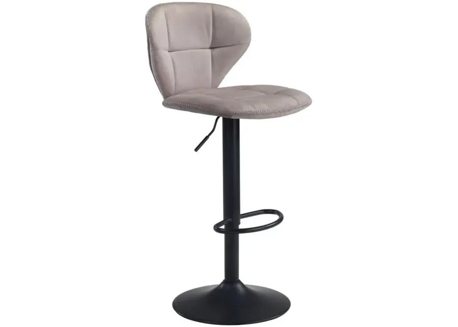 Salem Bar Stool in Gray, Black by Zuo Modern