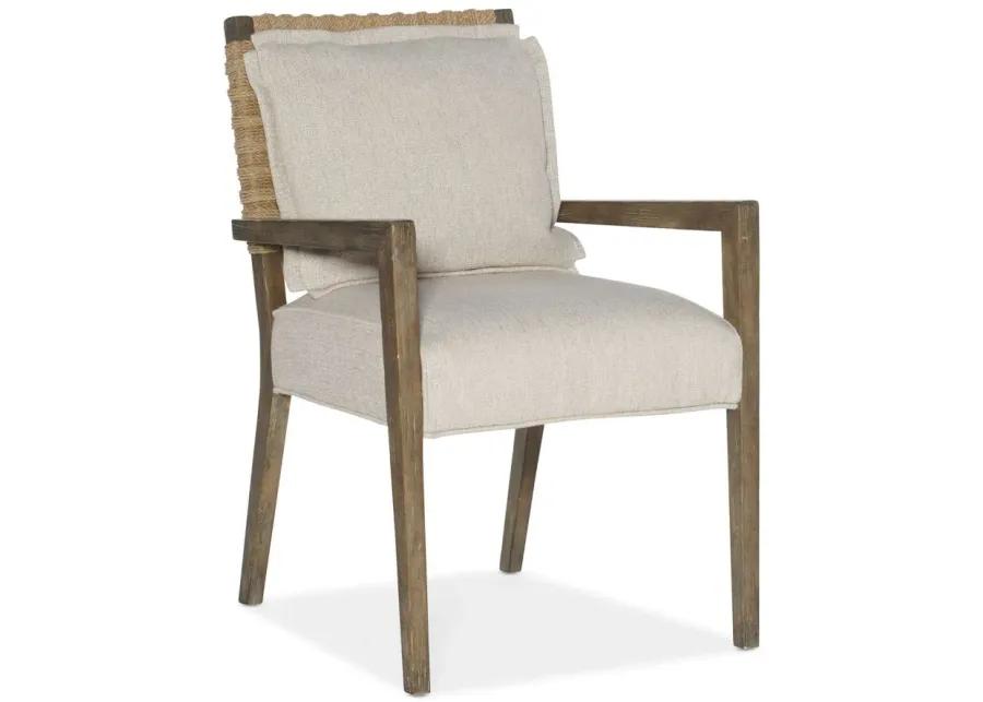 Surfrider Woven Back Arm Chair - Set of 2 in Cliffside by Hooker Furniture