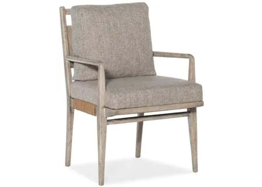 Amani Upholstered Arm Chair - Set of 2 in Buff Almond by Hooker Furniture