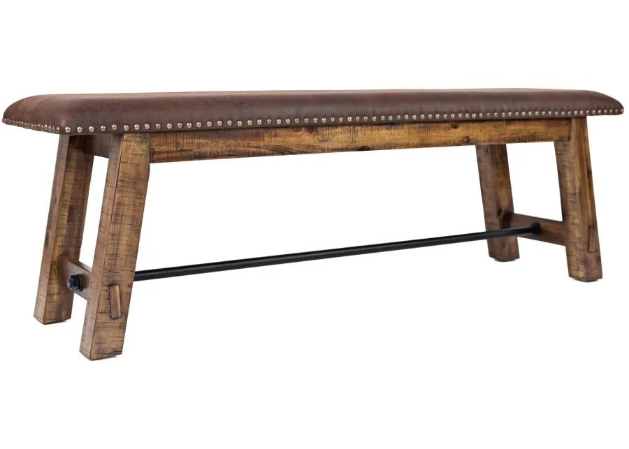 Cannon Valley Dining Bench in Brown / Distressed Medium Brown by Jofran