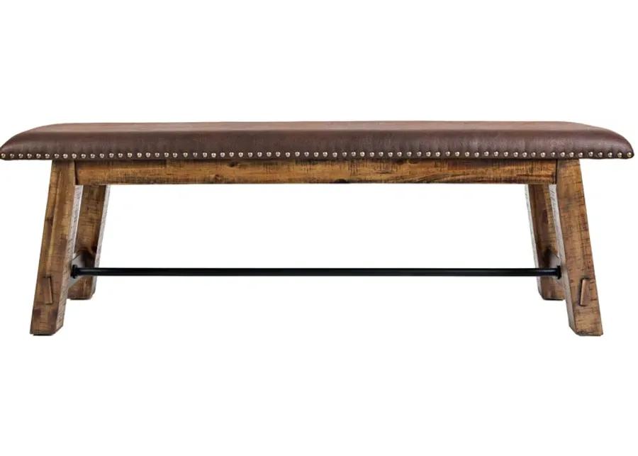 Cannon Valley Dining Bench in Brown / Distressed Medium Brown by Jofran