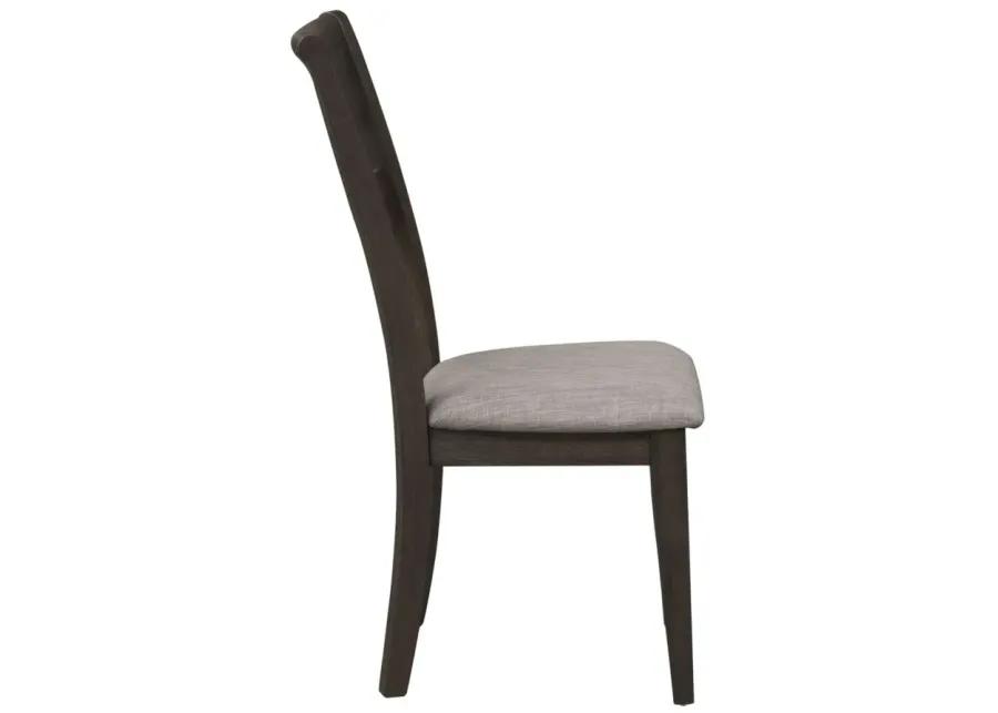 Double Bridge Side Chair in Dark Brown by Liberty Furniture
