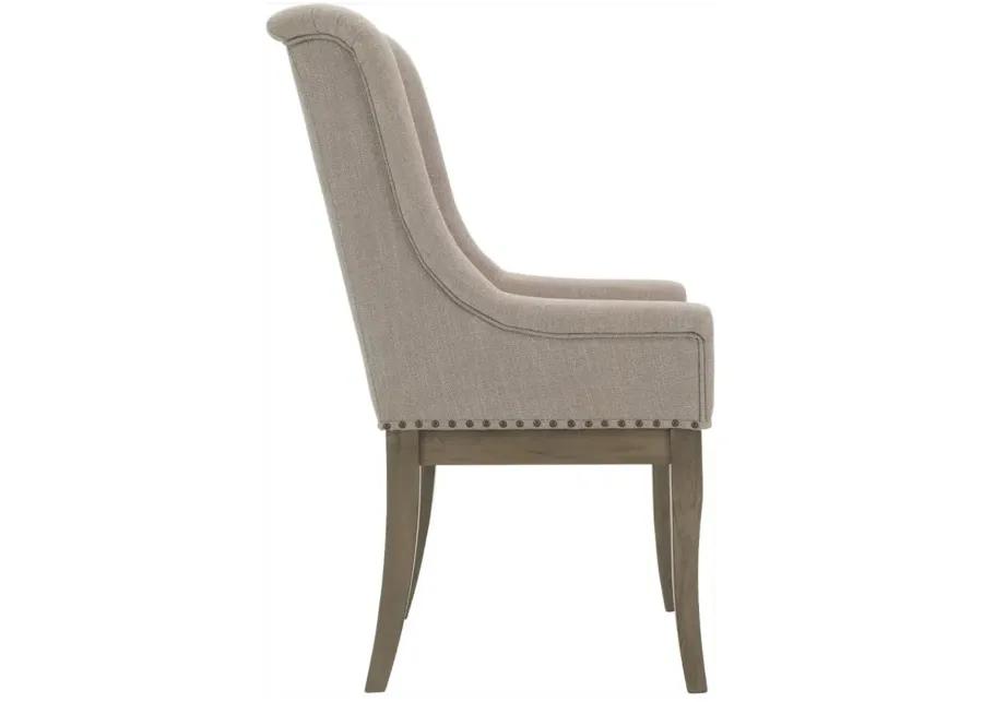 Lorient Dining Armchair in Gray Cashmere by Homelegance