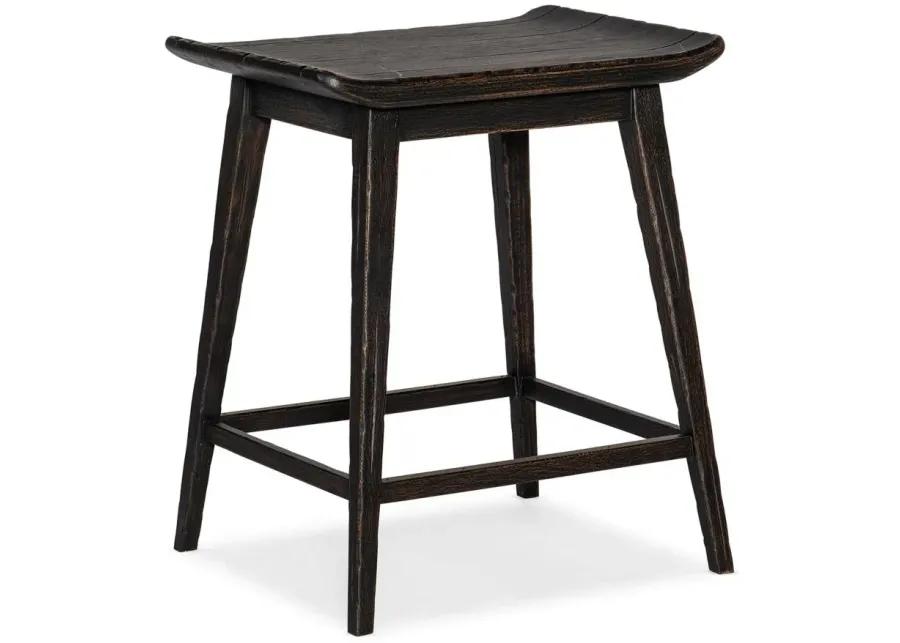 Commerce & Market Stool in Black wood by Hooker Furniture